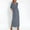 c01Gray, variant on Womens Long Loose Comfortable Breathable Short Sleeve Slit Wrap V-Neck Gowns Maxi Dress Blue L