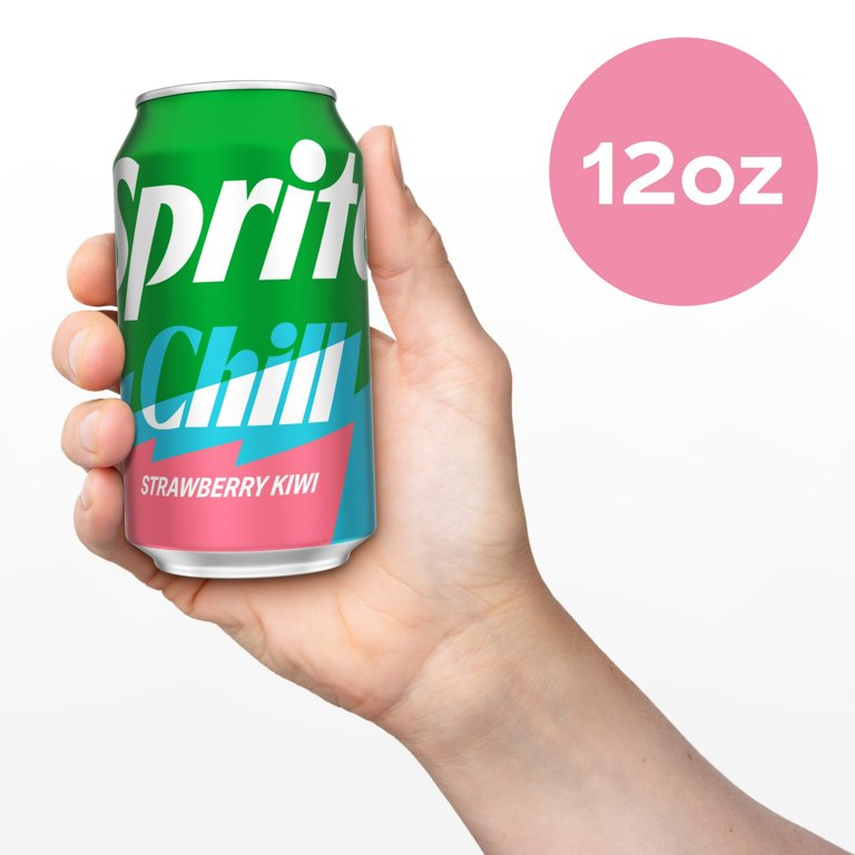 Sprite Chill Strawberry Kiwi Fridge Pack Cans, 12 fl oz, 6 Pack