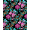 Black, Pattern 2, variant on ODIKA 6'x9' Machine Washable Non-Slip Area Rug, Enchanting Mystical Garden Labyrinth Swirls Elegant Petals High Traffic Rug, Pink, 464534