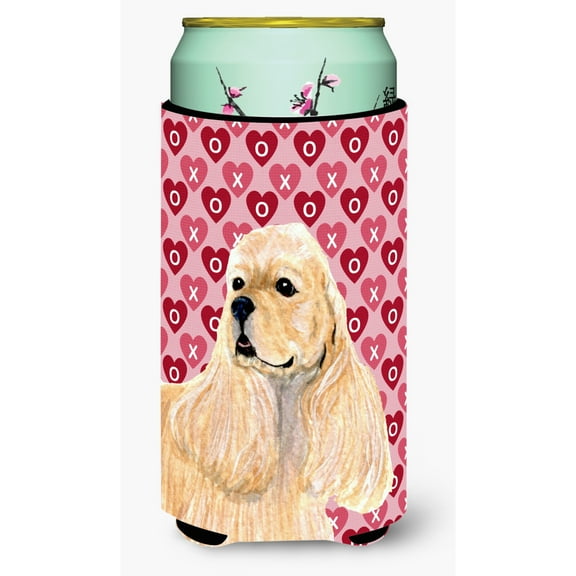 Buff Cocker Spaniel Hearts Love Valentines Day Tall Boy Hugger
