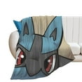 thumbnail image 4 of Pokemon Lucario Throw Blanket Cute Flannel for Boys Girls Men Women, 4 of 7