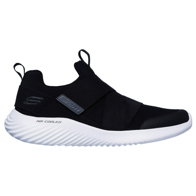 Tenis Hombre Skechers Elastico Memory Foam Textiles negro 25.5