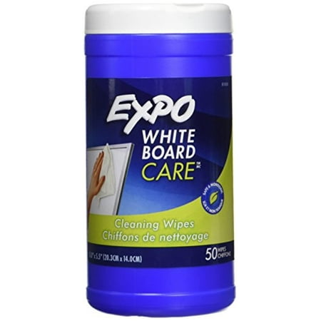 EXPO Dry Erase Board Cleaning Wet Wipes ( case of 5 ) 50 per Container (81850)