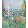 thumbnail image 3 of Childe Hassam 12x14 Black Modern Framed Museum Art Print Titled - In the Garden (Celia Thaxter in Her Garden) (1892), 3 of 5