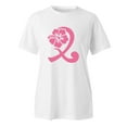 thumbnail image 4 of T-shirt à Manches Courtes Imprimé Graphique pour Femmes Col Rond Décontracté Confortable Haut d'Été pour les Vacances Usage Quotidien, 4 of 4