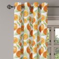 thumbnail image 3 of Ambesonne Tangerine Grommet Curtain, Vintage Oranges Leaves, 50" x 54", Pale Green Orange, 3 of 6
