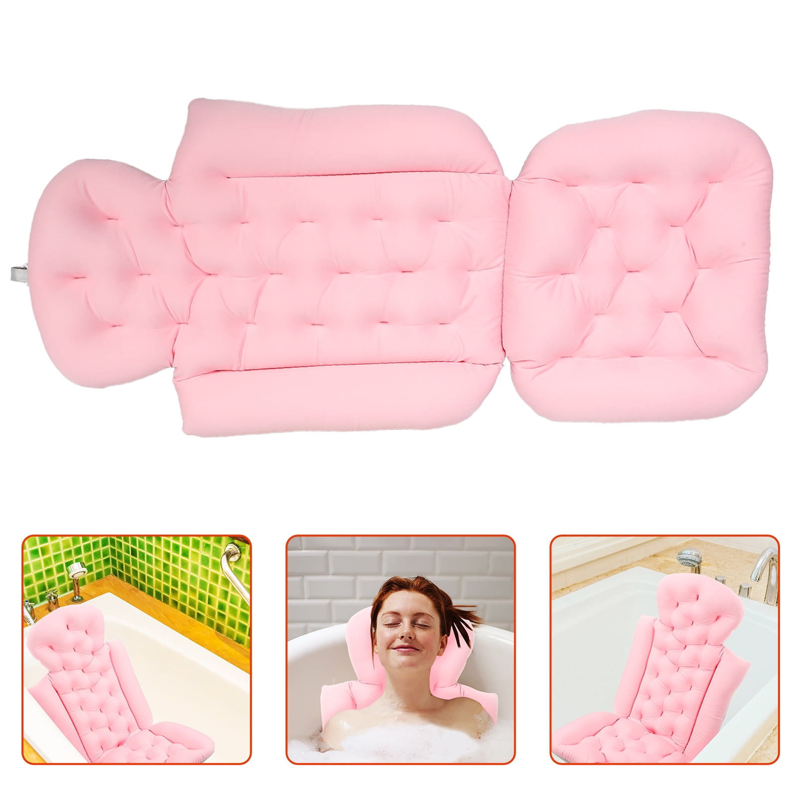 Bathing Cushion Bath Mat Non-slip Bath Mat Long Bathtub Pillow Bath Supply