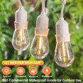 thumbnail image 3 of Cadena de luces Mlambert para exteriores, cable blanco, 29 m, 30+3 LED, 3 of 9