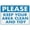 Warning Sign 2, variant on Please Keep Your Area Clean And Tidy Sign 8"x12" Tin, Great For Garden And Yard Wall Decor, Area Clean Marker
