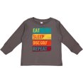 thumbnail image 3 of Inktastic Disc Golfer Eat Sleep Disc Golf Repeat Boys or Girls Long Sleeve Toddler T-Shirt, 3 of 5
