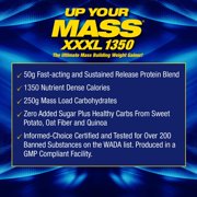 MHP Up Your Mass L 1350 Mass Gainer – 50g Protein, 1350 Calories, 11g BCAAs – Milk Chocolate, 6 lb, 8 Servings