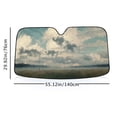 thumbnail image 4 of Awypu Person Clouds Field Car Sun Shade Windshield Universal Sunshade for Vehicle SUV Truck Protector 55.12*29.92 in, 4 of 7
