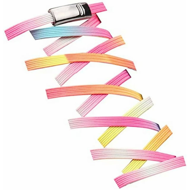 No Tie Elastic Shoelaces, With Magnetic Shoe Laces Lock - One Size Fits All Kids & Adult Pastel