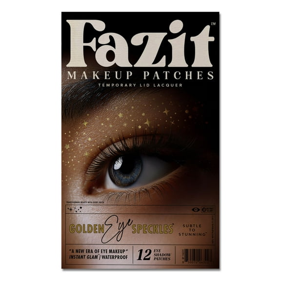 Fazit Gold Glitter Eye Speckles Makeup Patches, 12 Count