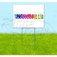 thumbnail image 1 of Rainbow Snowballs (18" X 24") Yard Sign, Includes Metal Step Stake, 1 of 6