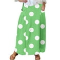 thumbnail image 2 of Antinious Winter Skirts for Women,Skirts for Women Trendy,Fashion Women Loose Casual High Waist Solid Long Ankle Pleated Skirt,Green,XL, 2 of 5