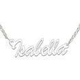 thumbnail image 2 of - Personalized Planet Sterling Silver Nameplate Necklace, Women's 18", 2 of 7