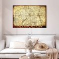 thumbnail image 2 of Elephant Stock Vintage Orlando City Map Wall Art - Horizontal Canvas Wall Art - Living Room Wall Decor - Map Canvas - Beige And Brown Decor - 45" x 30", 2 of 4