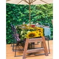 thumbnail image 3 of Hokiten Outdoor Tablecloths with Umbrella Hole & Zipper, Turmeric Sunflowers Rectangle Tablecloth 60x120 Inch, Spring Floral Blue Sky Country Farm Waterproof Table Cloth, Patio/Pool Table Covers, 3 of 7