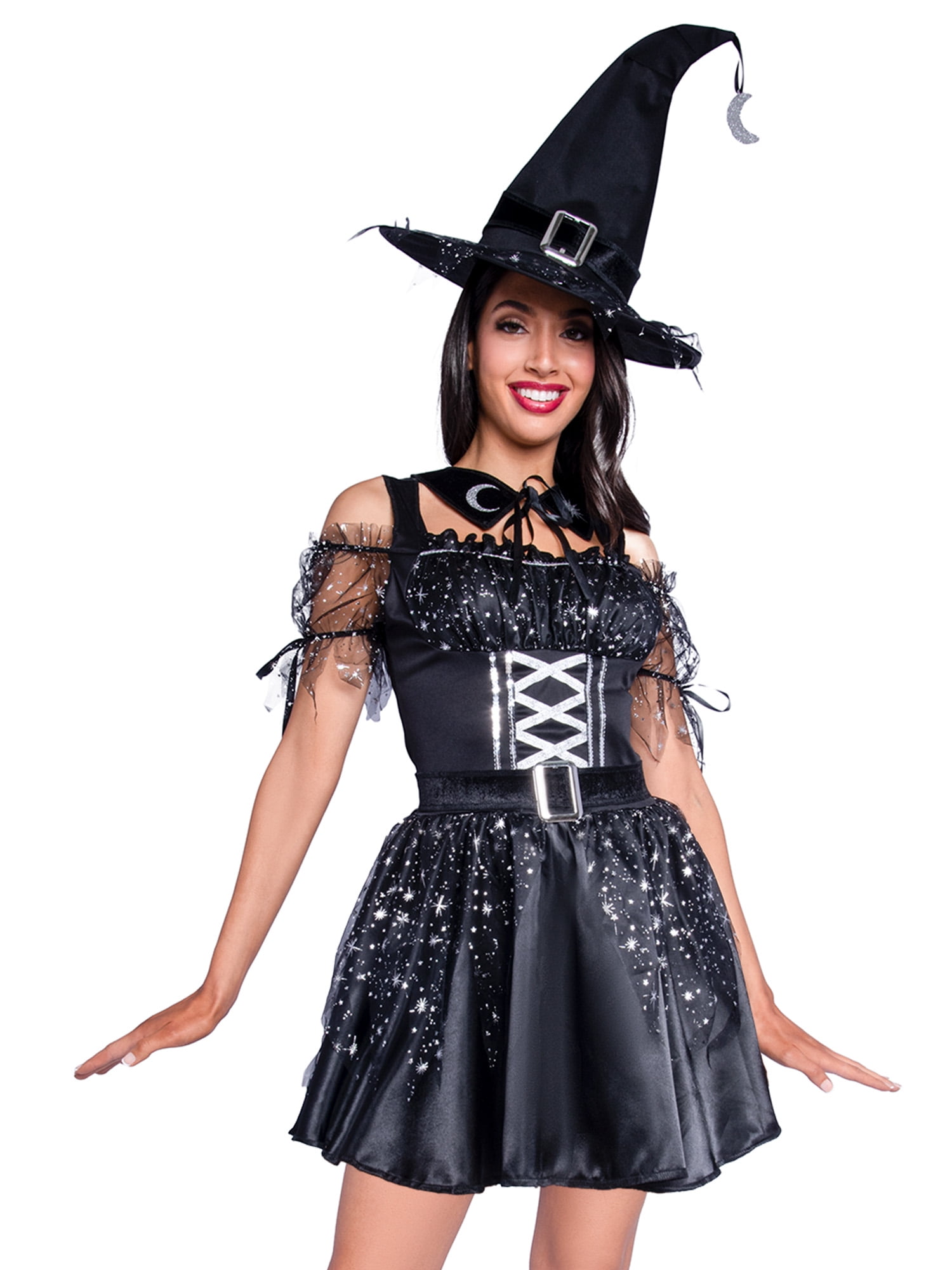 Wonderland Women's Fancy-Dress Halloween Celestial Witch Costume for ...