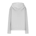 thumbnail image 3 of Deals Of The Day Clearance Zip up Hoodie Women Women's Fall/winter Solid Color Long Sleeve Pocket Drawstring Hoodie Zipper Thumb Hole Hoodie Womens Oversized Hoodies, 3 of 6