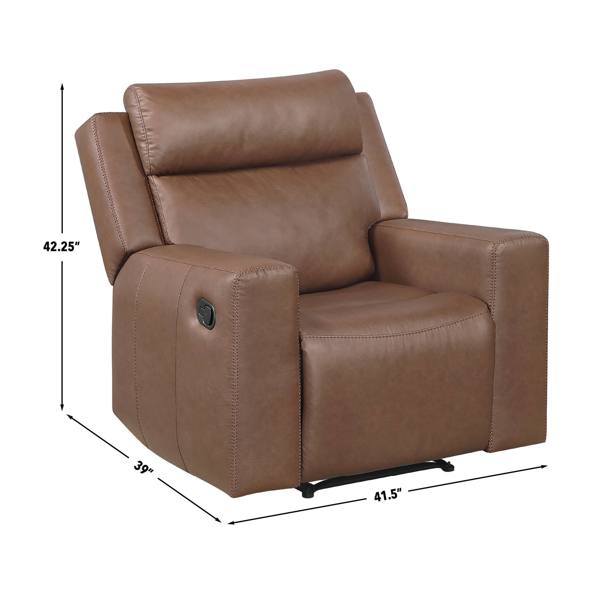 Steve Silver Barron Brown Manual Recliner