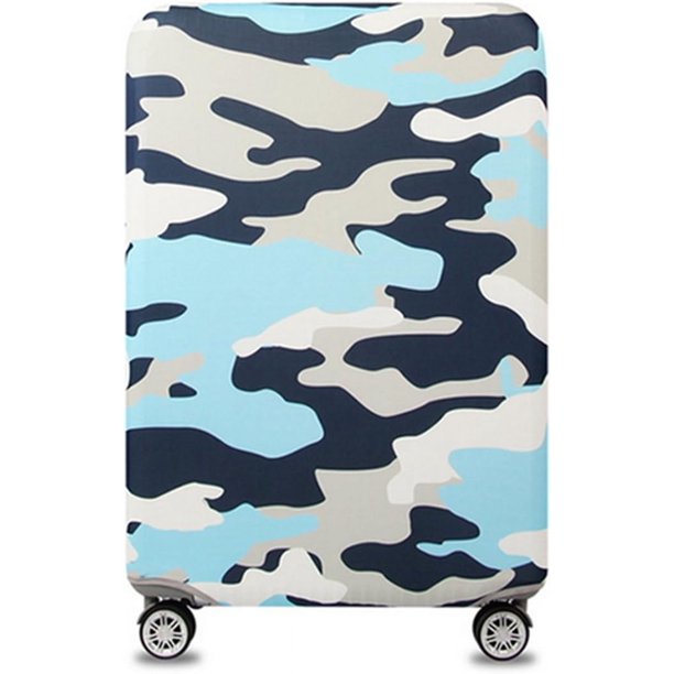 Funda elástica para maleta (camuflaje 2, M (maletín de equipaje de 22 a 24 pulgadas)) Funda protectora para maleta, funda protectora para equipaje, funda protectora de viaje para maleta de 18 a