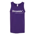 thumbnail image 2 of Dreamin' Dr Martin Luther King Jr. 1963 Mens Graphic Tank Top, Purple, Medium, 2 of 3
