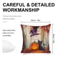 thumbnail image 2 of Halloween Ghost and Cat in Autumn Linen toss pillowcase decoration pillowcase gifting preferred 18x18 inch cushion cover 4 sets sofa pillowcase sofa bedroom living room car, 2 of 8