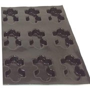 Sasa Demarle FP 2186 Flexipan Origine Silicone-Fiberglass Baking Mold with 9 Jigsaw-Puzzle-Piece Cavities, Each 2-1/2 Inch x 4 Inch x 1 Inch High