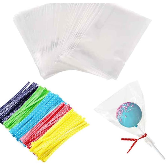Cellophane Bags, OPP Bags for Gift Goodie Favor Candy Cake Pop Party Cookies