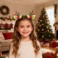 thumbnail image 4 of ZJNGJC Reindeer Antlers Xmas Hair Clip, Cute Girls Christmas Hairpiece for Christmas Party G, 4 of 4