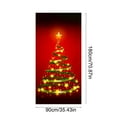 thumbnail image 4 of Yhmxh Christmas Door Cover Merry Christmas Decorations Red Gift Box Front Door Banner Christmas Backdrop Hanging Xmas Tree Front Door Covers Background Banner for Xmas Window Party Decor, 71"x35", 4 of 7
