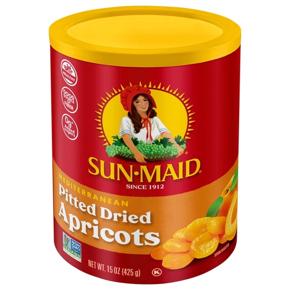 Sun-Maid® Mediterranean Pitted Dried Apricot 15oz Resealable Canister