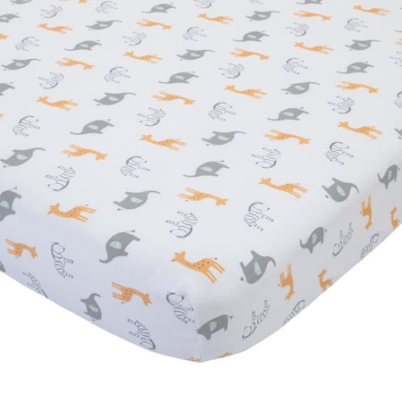 - Child of Mine Crib Sheet - Safari Animal print