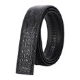 thumbnail image 1 of Correa de Cinturón de Trinquete de Cuero para Hombre 120 cm Negro, 1 of 5