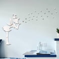 thumbnail image 3 of Etiqueta de la pared del espejo DIY Decoración Decoración Superficie suave Efecto reflexivo Muchacha que sopla estrellas Paredes de las paredes Decal de la cocina Oficina de la casa 52 piezas Noticed HA011926-00, 3 of 7