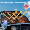thumbnail image 4 of Jeiento Eagle Flag Windshield Sun Shade Compatible with Jeep JK JKU JL JLU 1997-2023 and Compatible with Gladiator JT 2020-2023 Foldable Windshield Sun Visor Blocks UV Rays, 4 of 6