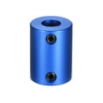 thumbnail image 2 of Unique Bargains 3mm to 8mm Bore Rigid Coupling 25mm Length 18mm Diameter Aluminum Alloy Shaft Couplers Connector Blue, 2 of 3
