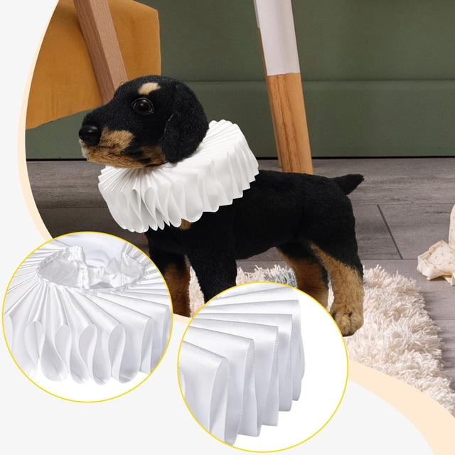 Accesorios para disfraces de con volantes isabelinos para perros y gatos, suministros para mascotas, cuello para sesiones de fotos, Halloween y