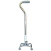Crome Small Base Adjustable Quad Cane Foam Handgrip 1/CS