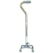 Crome Small Base Adjustable Quad Cane Foam Handgrip 1/CS