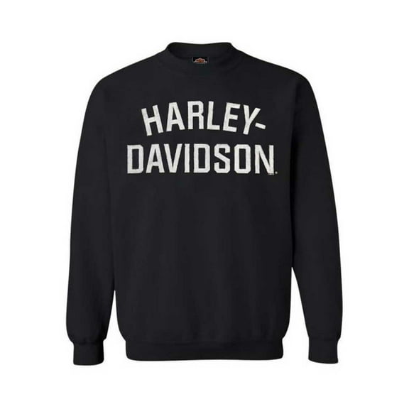 4X-Large Mens Heritage Pullover Crew Sweatshirt Black H-D (4XL) 30296636