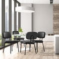 thumbnail image 4 of ZUNMOS 2 Sets of Mid-century Dining Chairs, Kitchen Chairs, Black, 4 of 6