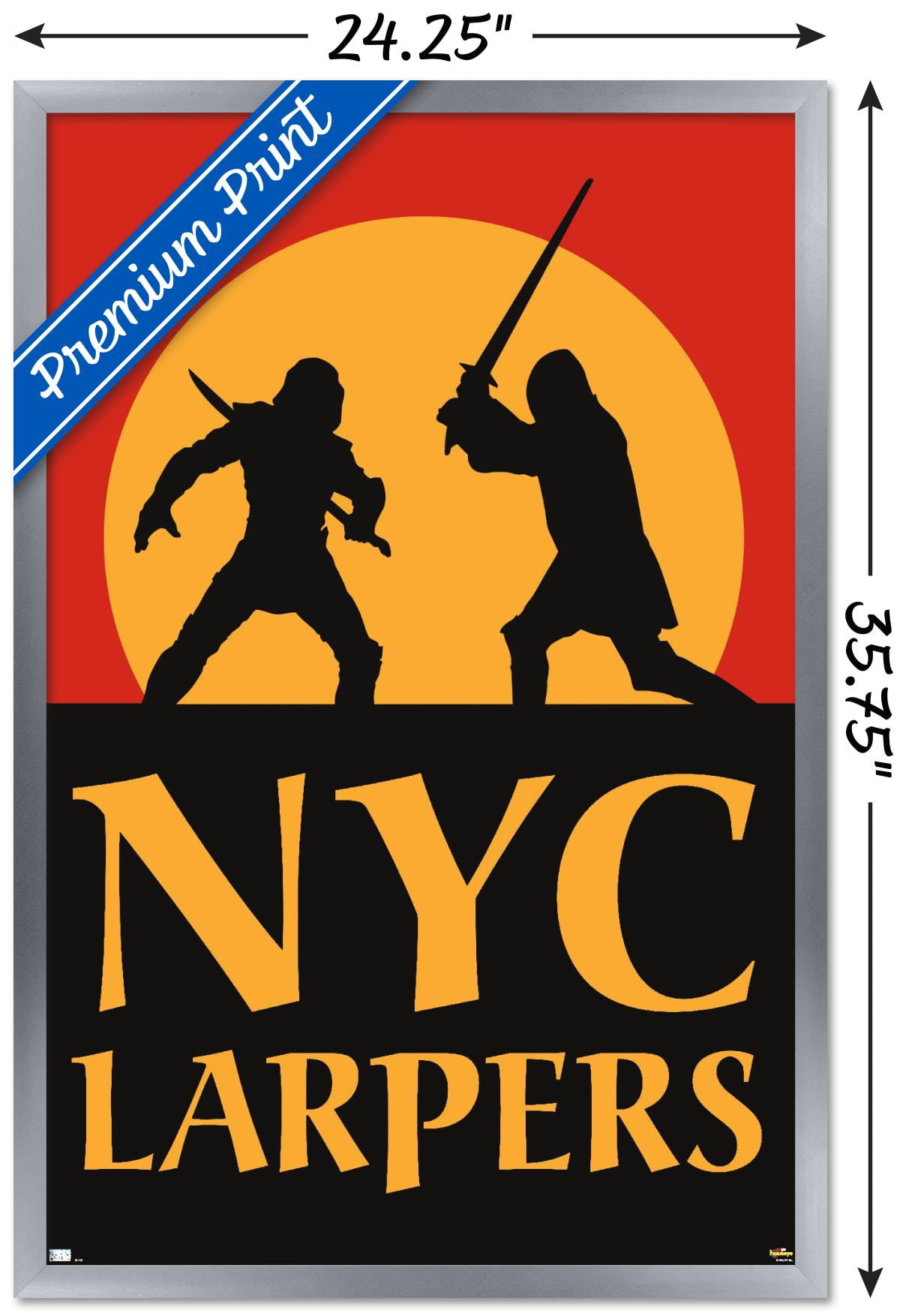 Marvel Hawkeye - NYC LARPers Wall Poster, 22.375" x 34" Framed