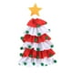 thumbnail image 1 of Bewildely Suministros decorativos de la cubierta de la botella de vino en forma de árbol de Navidad para el escritorio del restaurante del hotel del hogar Kits de decoración para fiestas rojo blanco Bewildely HA027008-01, 1 of 6