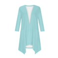 thumbnail image 5 of Delayuji Women's Cardigan Sweater Solid Color Fashion Casual 3/4 Sleeves Cardigans For Women Long Sleeve Cardigan, 5 of 6