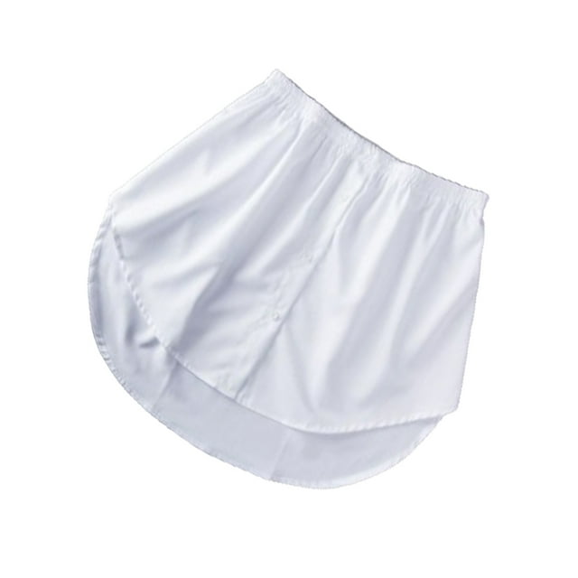 Minnieouse Extensores de camisa, blusa de cola, enaguas desmontables, suéter, dobladillo de moda, parte inferior, accesorios de ropa, dobladillo Vestidos blanco XXL Minnieouse AP010483-05B