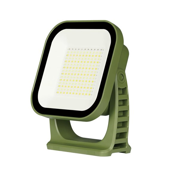 MOSLIGHTING Lampe de Travail Portable, 4000 Lm, Lampes de Travail Magnétiques Étanches IP65 avec Support, Lumières DEL Rechargeables 12000 mAh avec Banque d'Alimentation, Projecteur à Port Fileté 1/4” pour Chantier, Réparation de Voiture