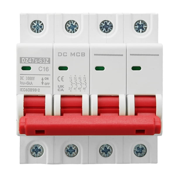 Disyuntor mini de CC, disyuntor miniatura de CC, interruptor de desconexión de CC, aislador de sistema solar fotovoltaico de mayor durabilidad